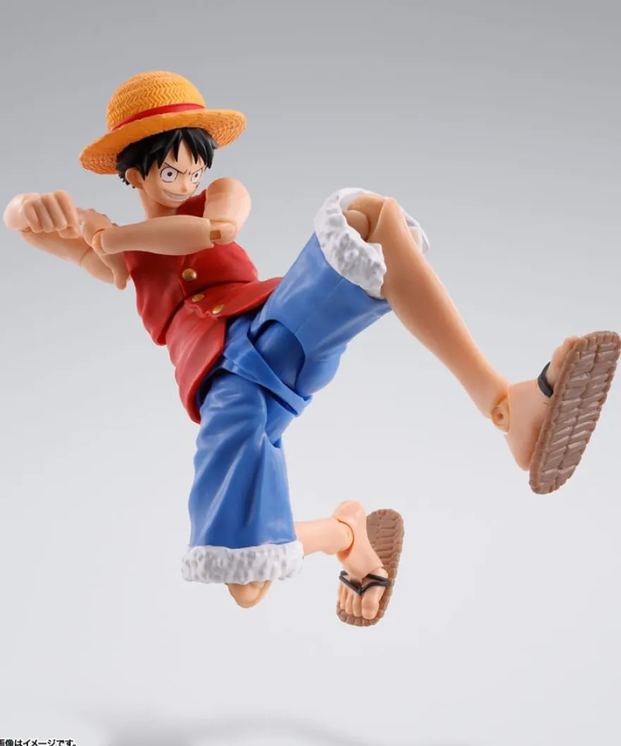 One Piece S.H. Figuarts Actionfigur Monkey D. Ruffy Romance Dawn 15 cm