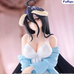 Overlord Noodle Stopper PVC Figur Albedo Loungewear Pearl White Ver. 12 cm