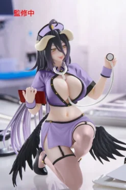 Overlord PVC Figur Desktop Cute Albedo (Nurse Ver.) Renewal 13 cm
