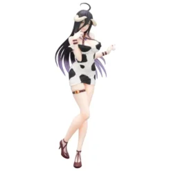 Overlord Trio-Try-iT PVC Statue Albedo Mini Dress Cow Pattern Ver. 21 cm