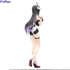 Overlord Trio-Try-iT PVC Statue Albedo Mini Dress Cow Pattern Ver. 21 cm