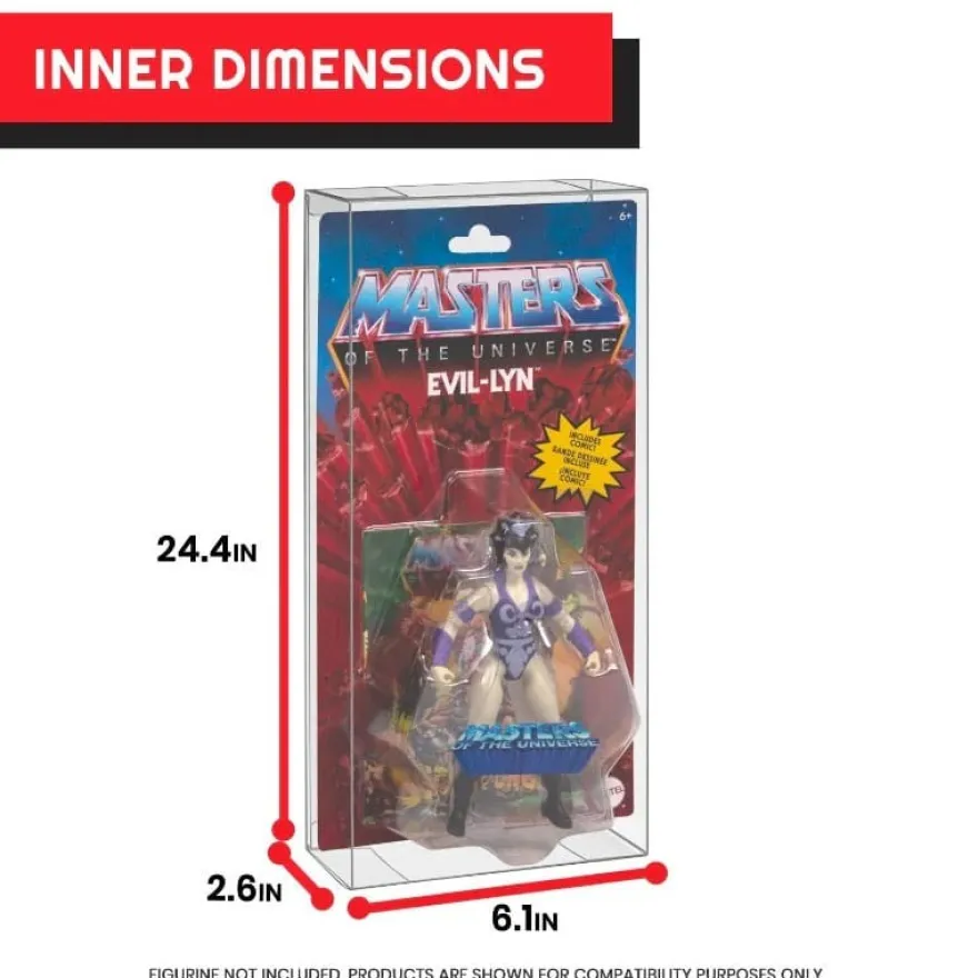 PET Gehäuse 10er-Pack für Masters of the Universe Origins Power Posing (Carded) Box Figuren