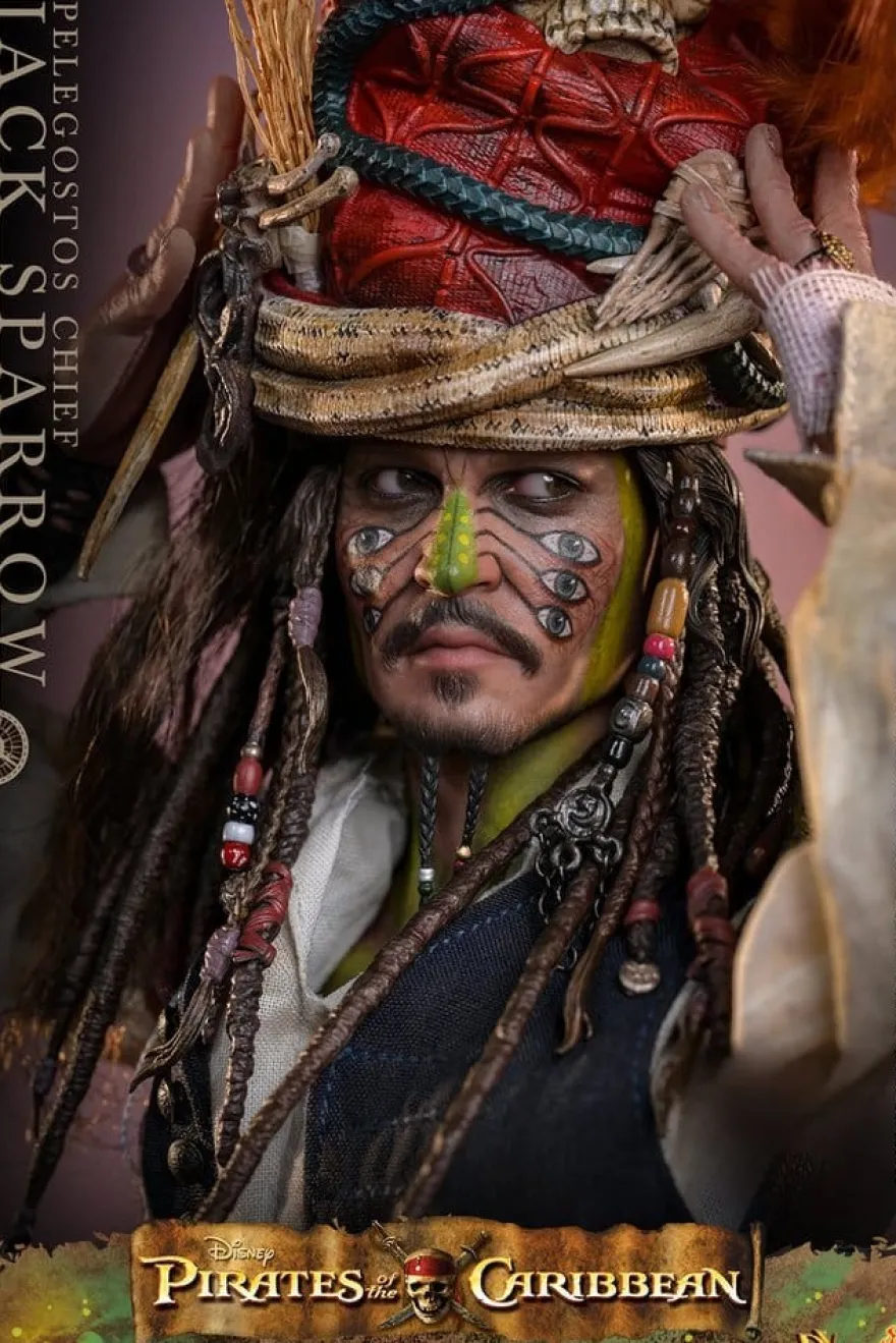 Pirates of the Caribbean - Fluch der Karibik 2 DX Actionfigur 1/6 Pelegostos Chief Jack Sparrow
