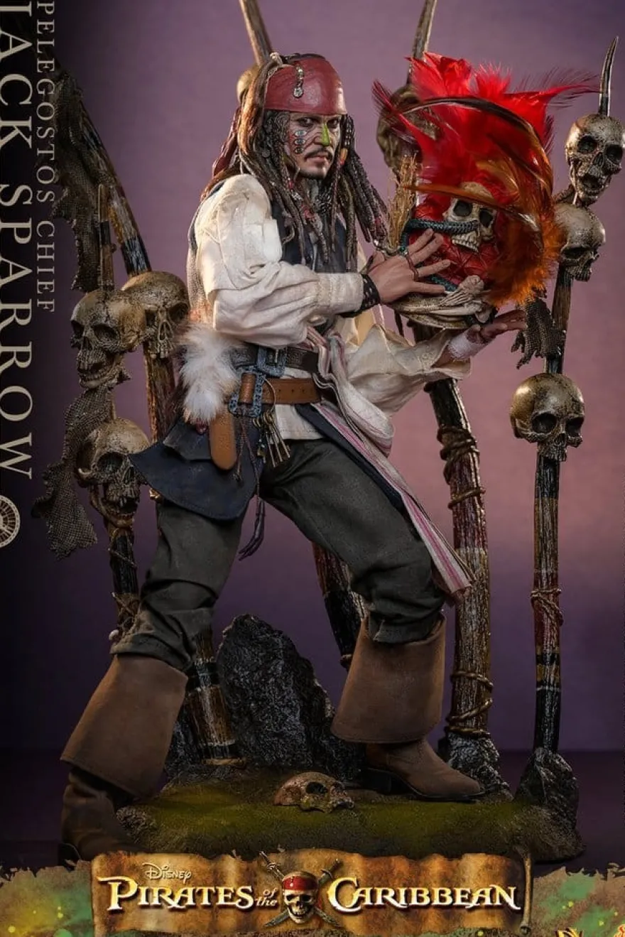 Pirates of the Caribbean - Fluch der Karibik 2 DX Actionfigur 1/6 Pelegostos Chief Jack Sparrow