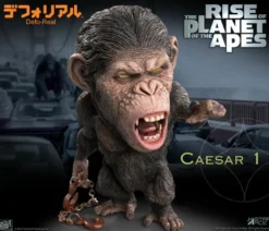 Planet der Affen: Prevolution Defo-Real Series Soft Vinyl Statue Caesar (Chain Version)