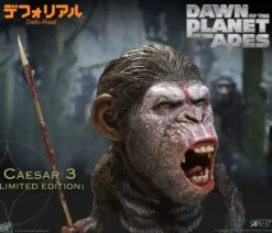 Planet der Affen: Revolution Defo-Real Series Soft Vinyl Statue Caesar (Warrior Face) Limited Editio