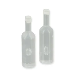 Plastikflaschen mit Verschluss - transparent - 1:12 - 2 Stück