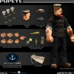 Popeye Actionfigur 1:12 Popeye 14 cm