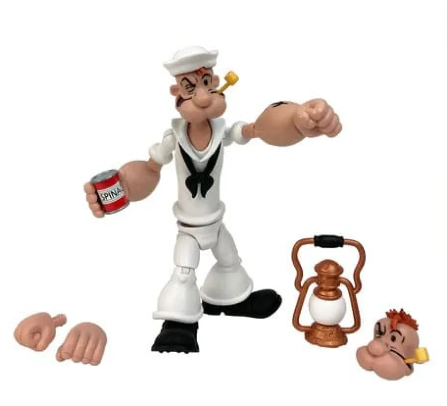 Popeye Actionfigur Wave 02 Popeye White Sailor Suit