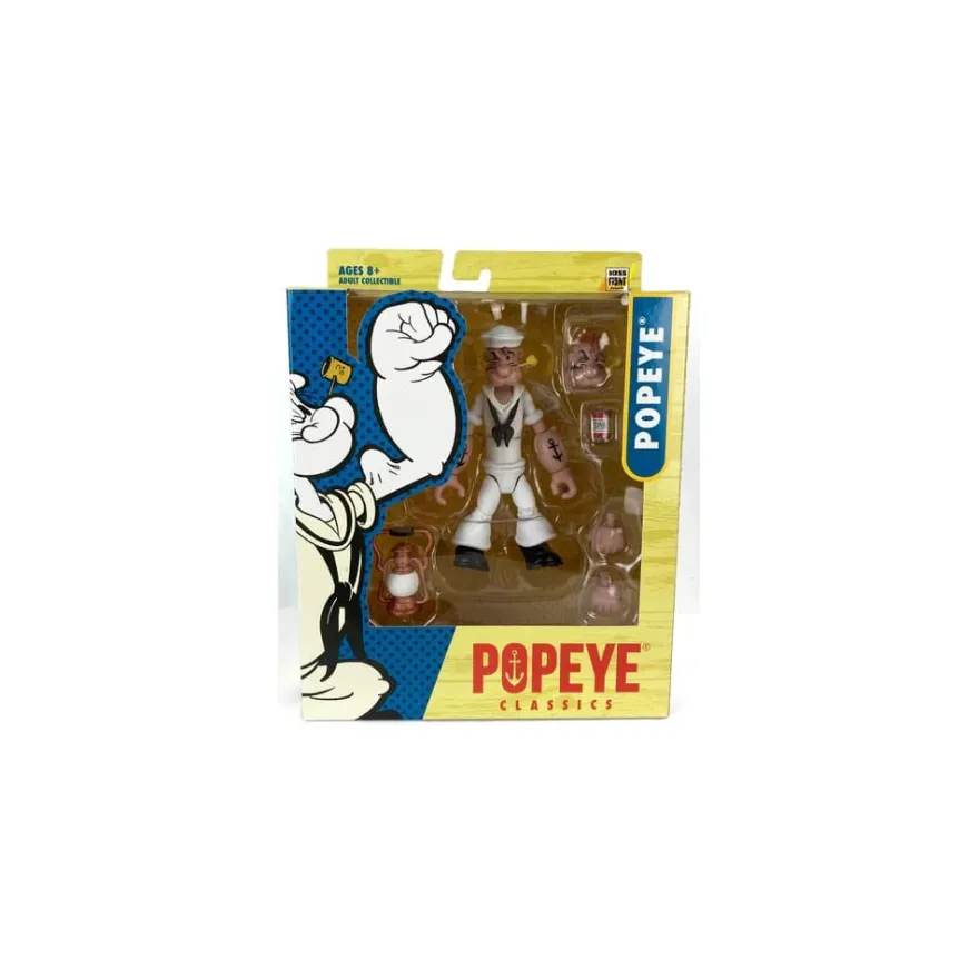 Popeye Actionfigur Wave 02 Popeye White Sailor Suit