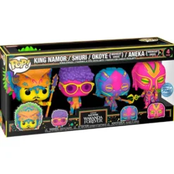 POP pack 4 figures Marvel Black Panther Wakanda Forever Exclusive 2