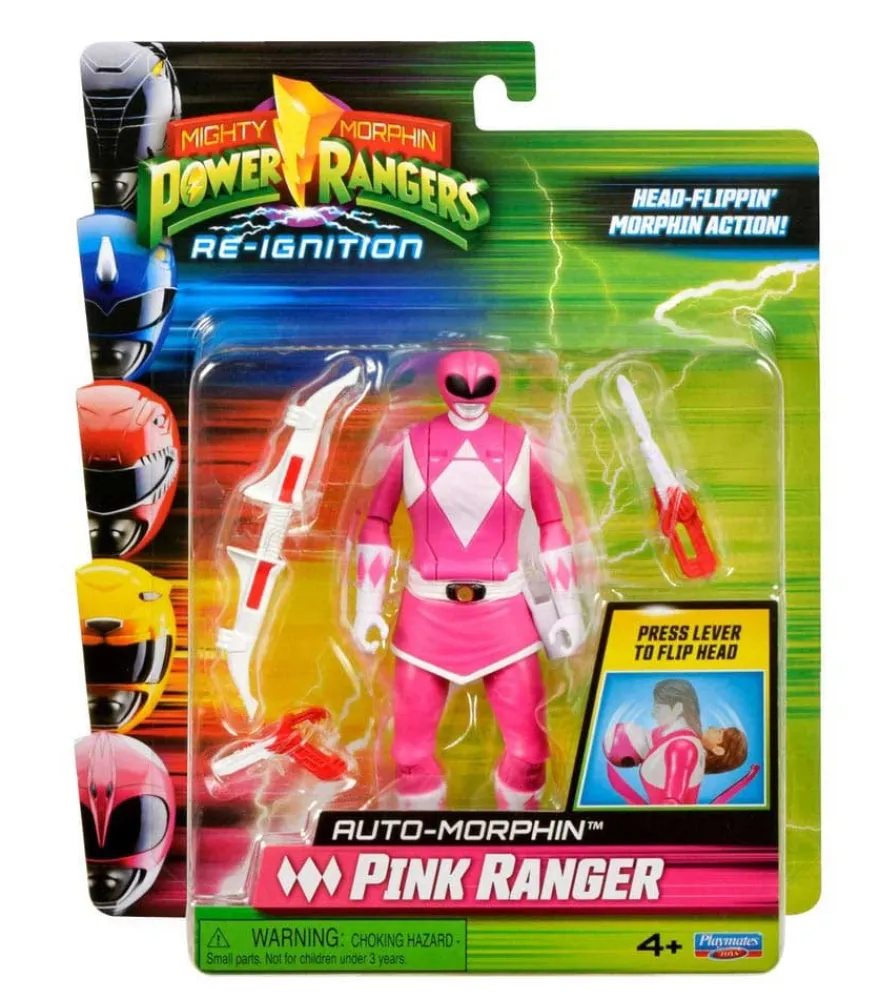 Power Rangers Actionfigur Auto-Morphin Pink Ranger 12 cm