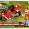 Power Rangers Battle Bike Fahrzeug Tyrannosaurus Rex with Red Ranger 18 cm
