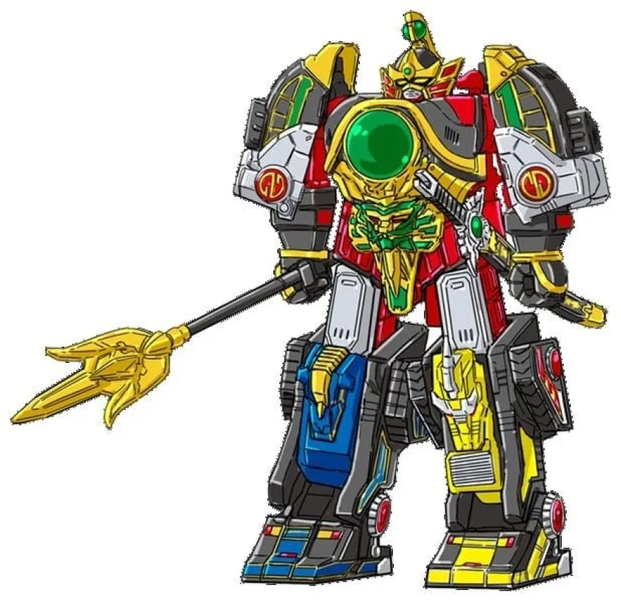 Power Rangers Thunder Megazord with Mega Power Sword Actionfigur 28 cm