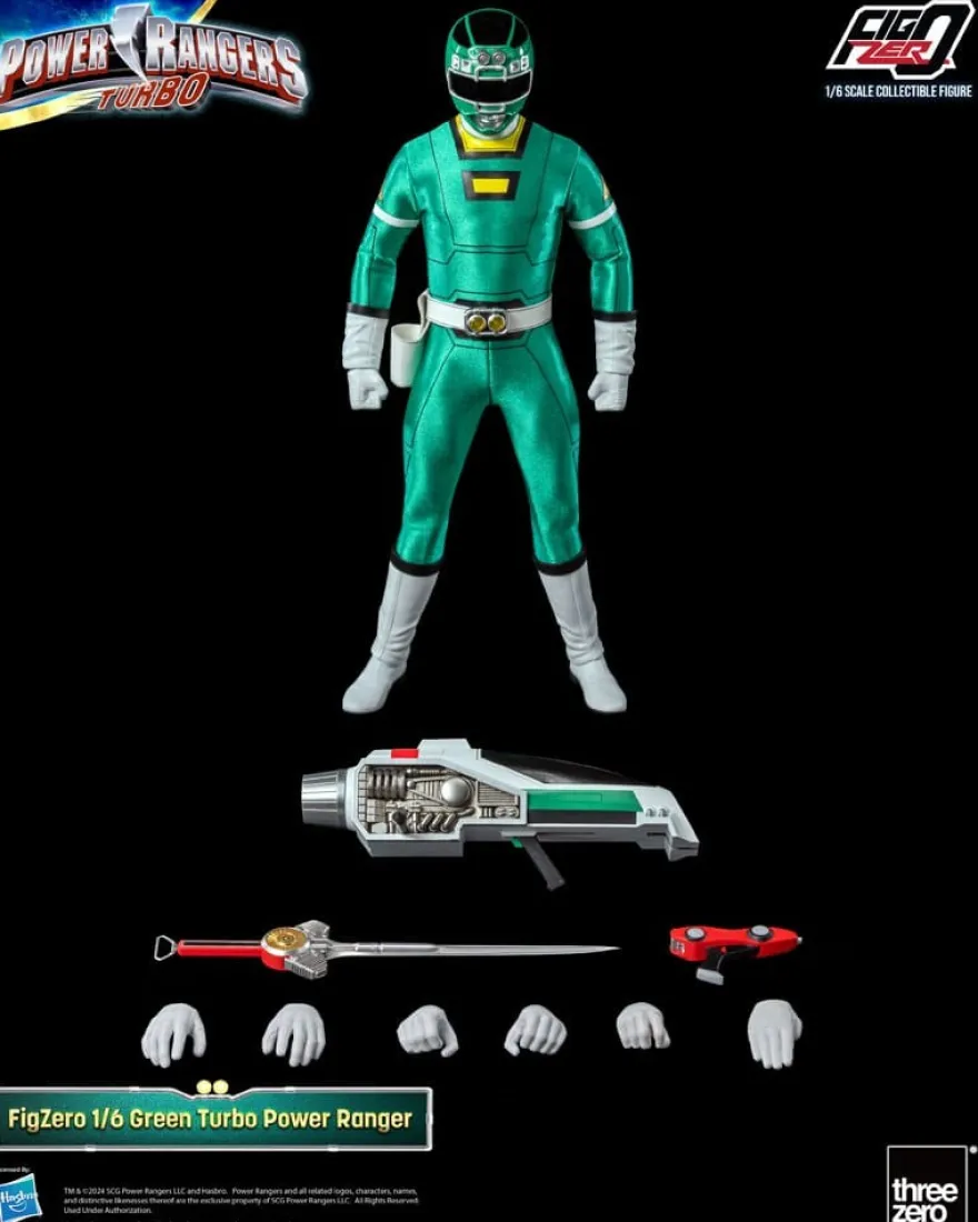 Power Rangers Turbo FigZero Actionfigur 1/6 Green Turbo Power Ranger 30 cm