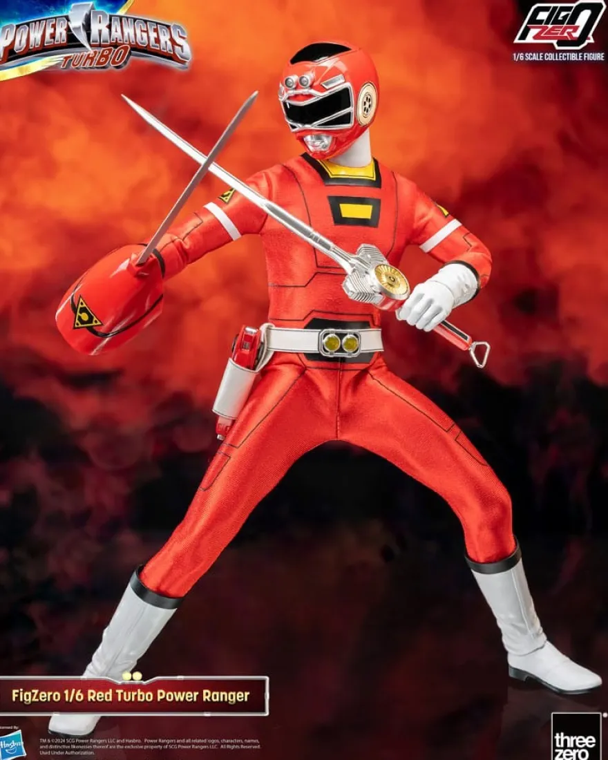 Power Rangers Turbo FigZero Actionfigur 1/6 Red Turbo Power Ranger 30 cm