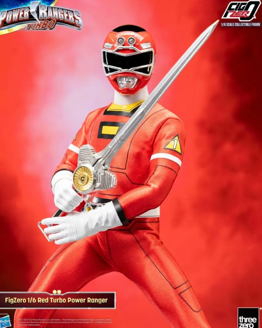Power Rangers Turbo FigZero Actionfigur 1/6 Red Turbo Power Ranger 30 cm