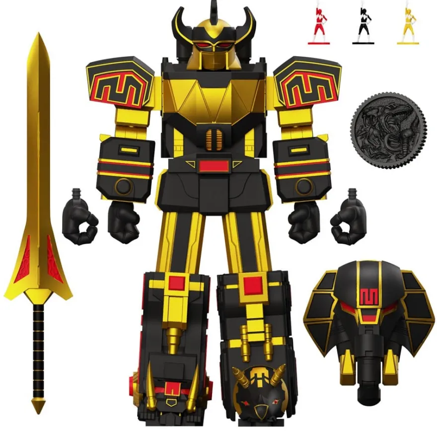 Power Rangers Ultimates Actionfigur Megazord (Black/Gold) 18 cm