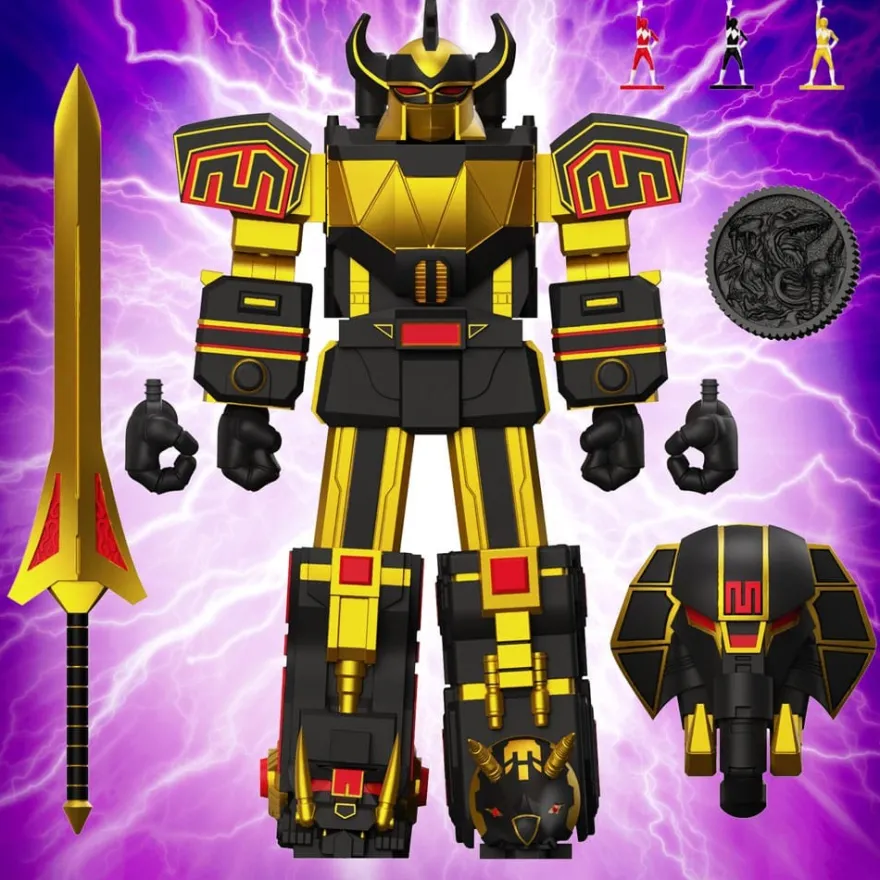 Power Rangers Ultimates Actionfigur Megazord (Black/Gold) 18 cm