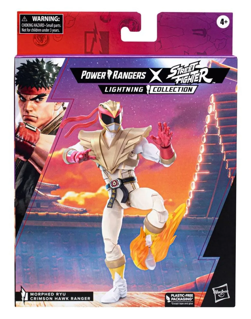 Power Rangers x Street Fighter Lightning Collection Actionfigur Morphed Ryu Crimson Hawk