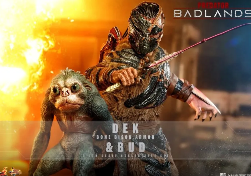 Predator: Badlands Movie Masterpiece Actionfiguren 2er-Pack 1/6 Dek (Bone Bison Armor) and Bud 31 cm