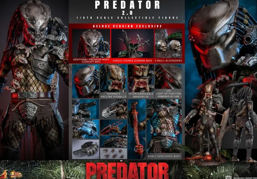 Predator Movie Masterpiece Actionfigur 1/6 Predator (2.0) Deluxe Version 34 cm