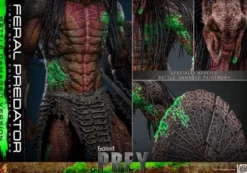 Prey Actionfigur 1/6 Feral Predator (Battle Damaged Version) 37 cm