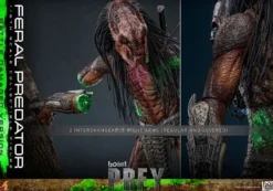 Prey Actionfigur 1/6 Feral Predator (Battle Damaged Version) 37 cm