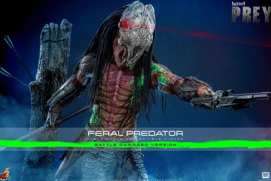 Prey Actionfigur 1/6 Feral Predator (Battle Damaged Version) 37 cm