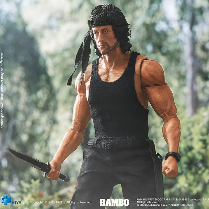 Rambo Exquisite Super Actionfigur 1/12 First Blood II John Rambo 16 cm