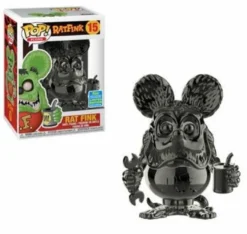 Rat Fink Funko Pop! Vinylfigur Rat Fink (Grey Chrome) 15 (SDCC 2019)