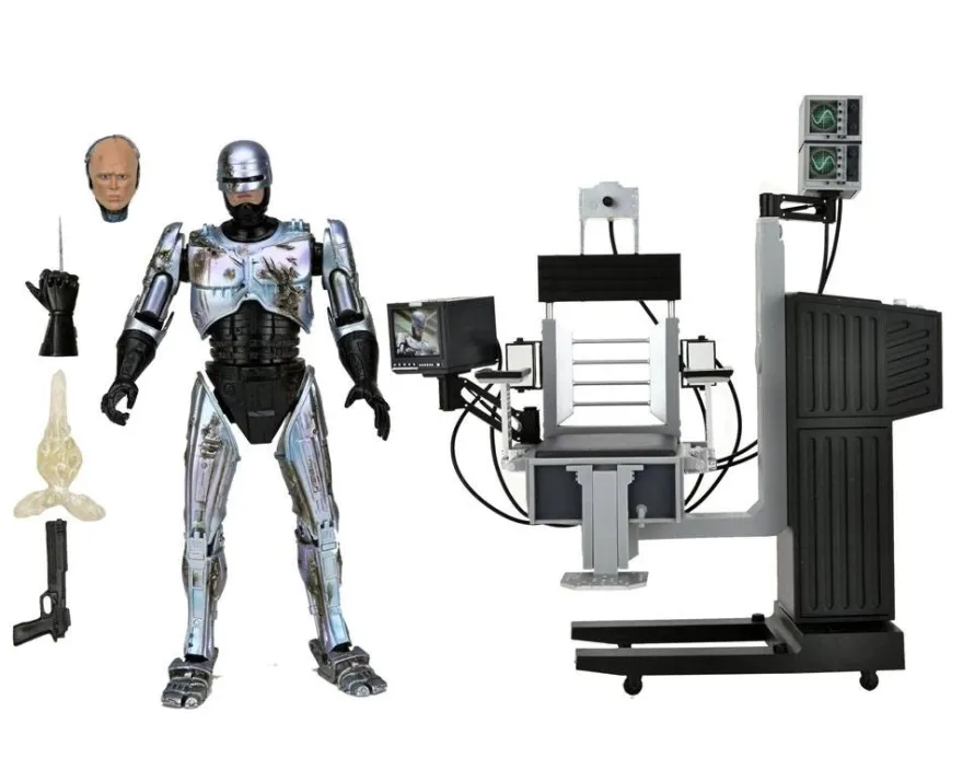 RoboCop Actionfigur Ultimate Battle Damaged RoboCop with Chair