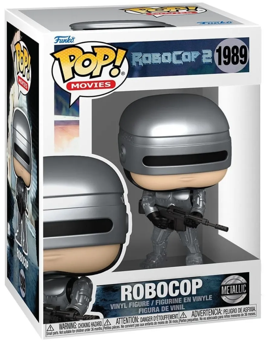 Robocop POP! Movies Vinyl Figur Robocop (Metallic) 9 cm
