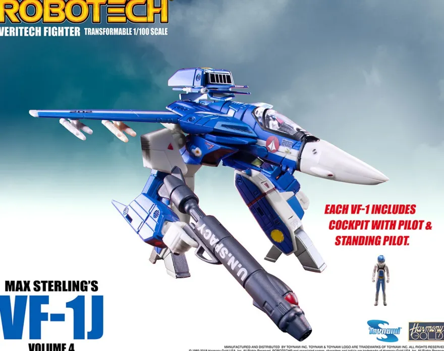 Robotech Veritech Micronian Pilot Collection Actionfigur 1/100 Max Sterling VF-1J