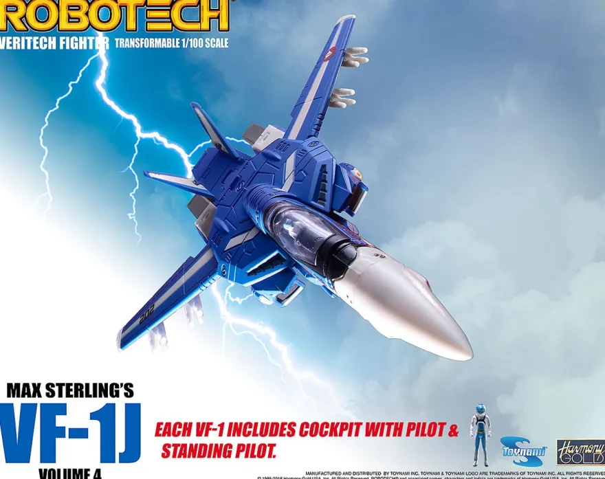 Robotech Veritech Micronian Pilot Collection Actionfigur 1/100 Max Sterling VF-1J