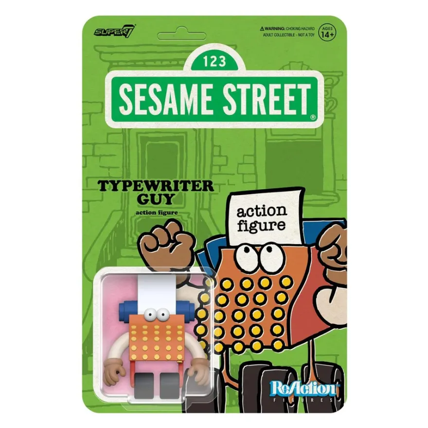Sesamstraße ReAction Actionfigur Wave 6 Typewriter Guy