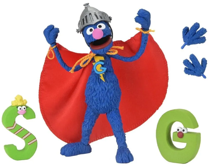 Sesamstraße Ultimate Actionfigur Super Grover 18 cm