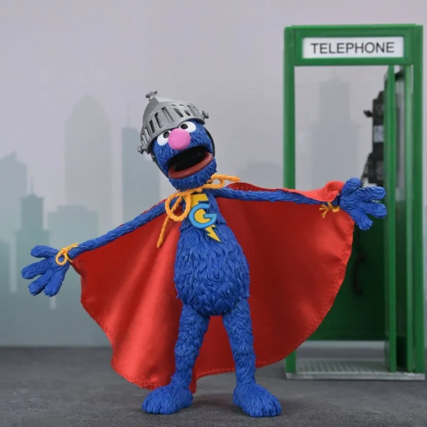 Sesamstraße Ultimate Actionfigur Super Grover 18 cm
