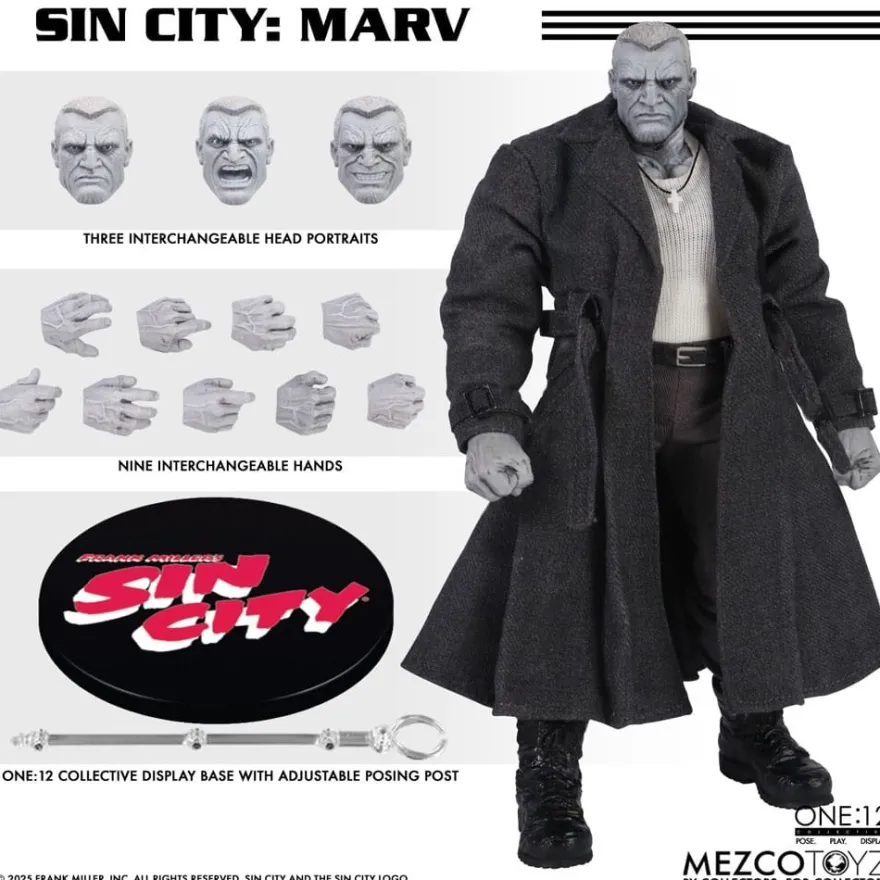 Sin City Actionfigur 1/12 Marv 17 cm
