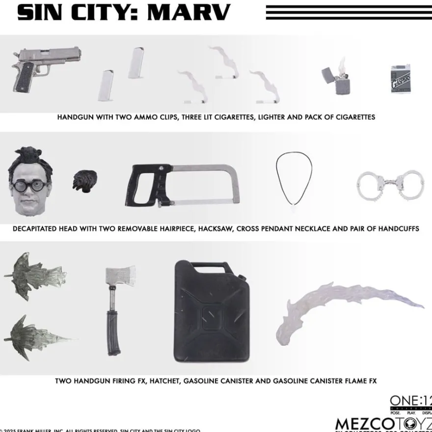 Sin City Actionfigur 1/12 Marv 17 cm