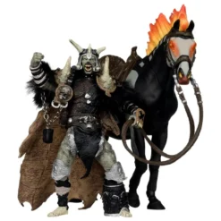 Spawn Actionfigur Bloodaxe mit Pferd (Spawn: The Dark Ages) (McFarlane Toys 30th Anniversary) (Gold