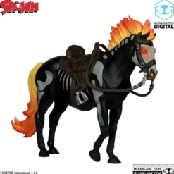 Spawn Actionfigur Bloodaxe mit Pferd (Spawn: The Dark Ages) (McFarlane Toys 30th Anniversary) (Gold