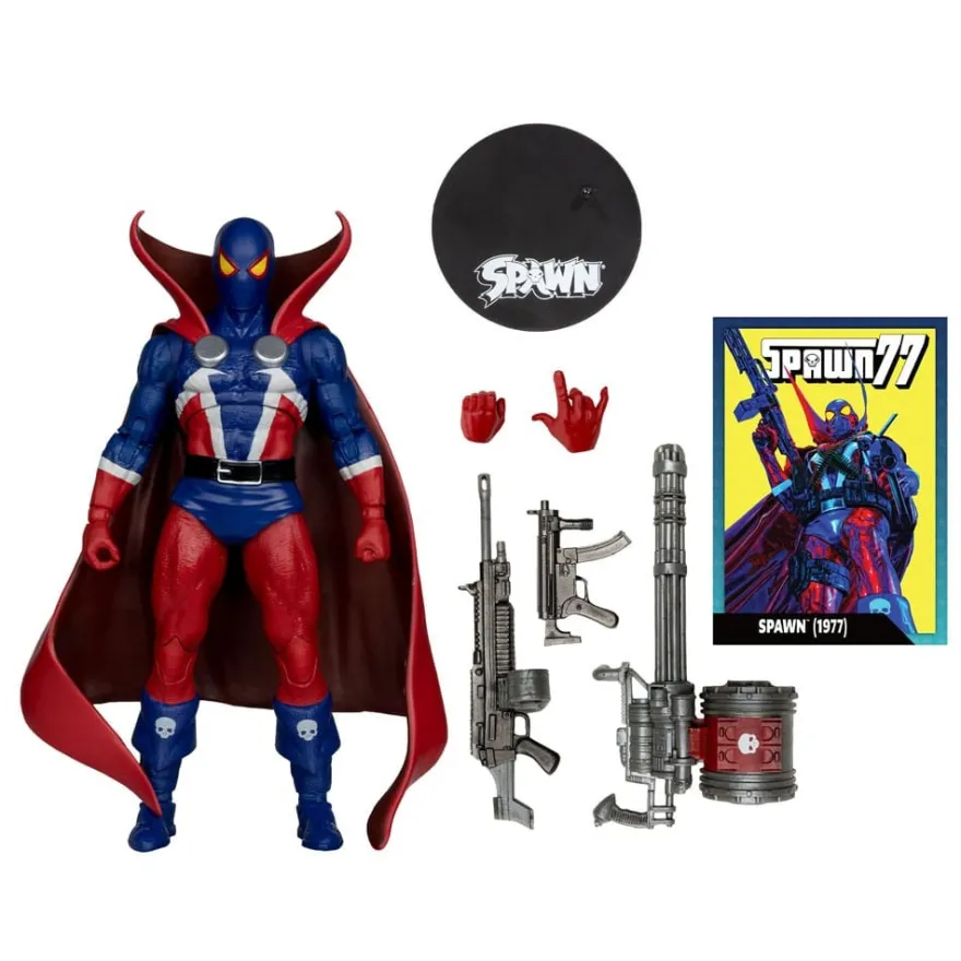 Spawn Page Punchers Actionfigur Spawn 1977 Red and Blue (Chase) Red Platinum Edition 18 cm