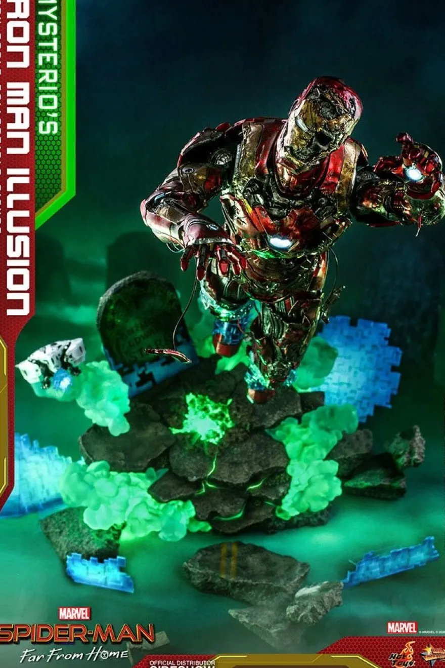 Spider-Man Far From Home Movie Masterpiece Actionfigur 1/6 Mysterio's Iron Man Illusion