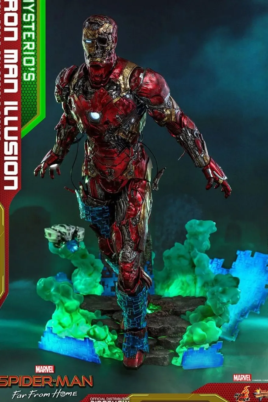 Spider-Man Far From Home Movie Masterpiece Actionfigur 1/6 Mysterio's Iron Man Illusion
