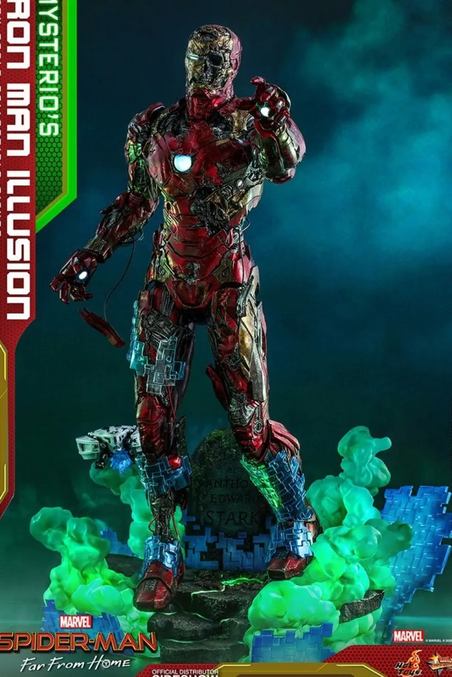 Spider-Man Far From Home Movie Masterpiece Actionfigur 1/6 Mysterio's Iron Man Illusion