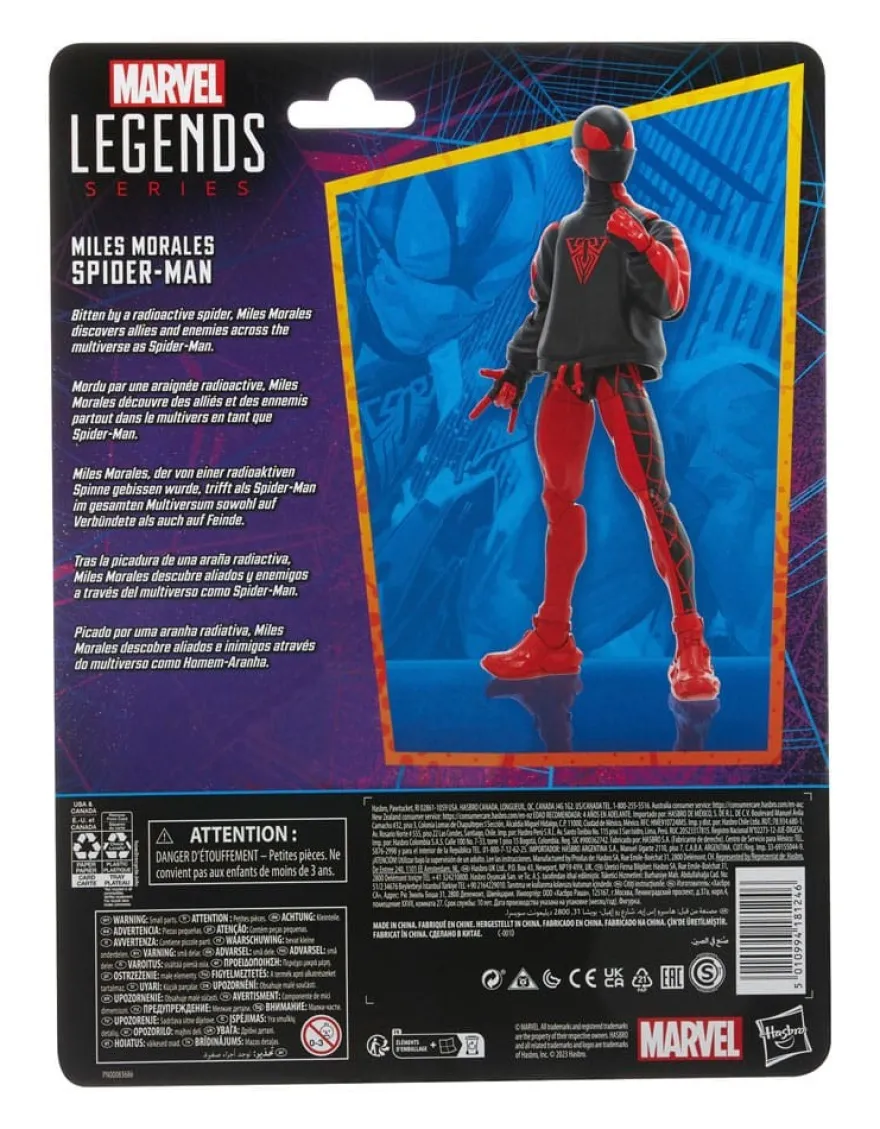 Spider-Man Marvel Legends Retro Actionfigur Miles Morales Spider-Man