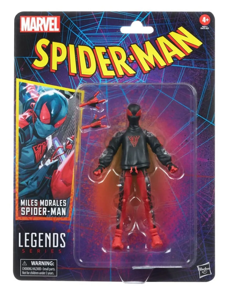 Spider-Man Marvel Legends Retro Actionfigur Miles Morales Spider-Man