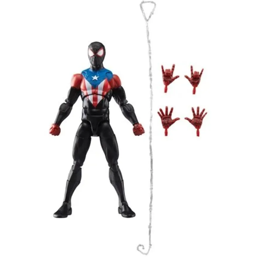 Spider-Man Marvel Legends Series Gamerverse Miles Morales Boricua Suit Actionfigur