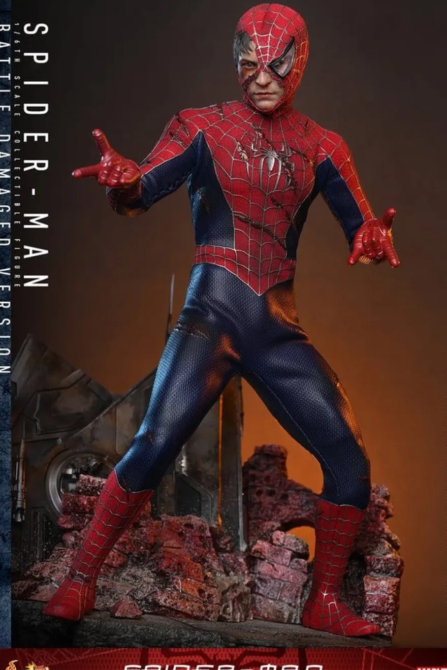 Spider-Man Movie Masterpiece Actionfigur 1/6 Spider-Man (Battle Damaged Version) 30 cm